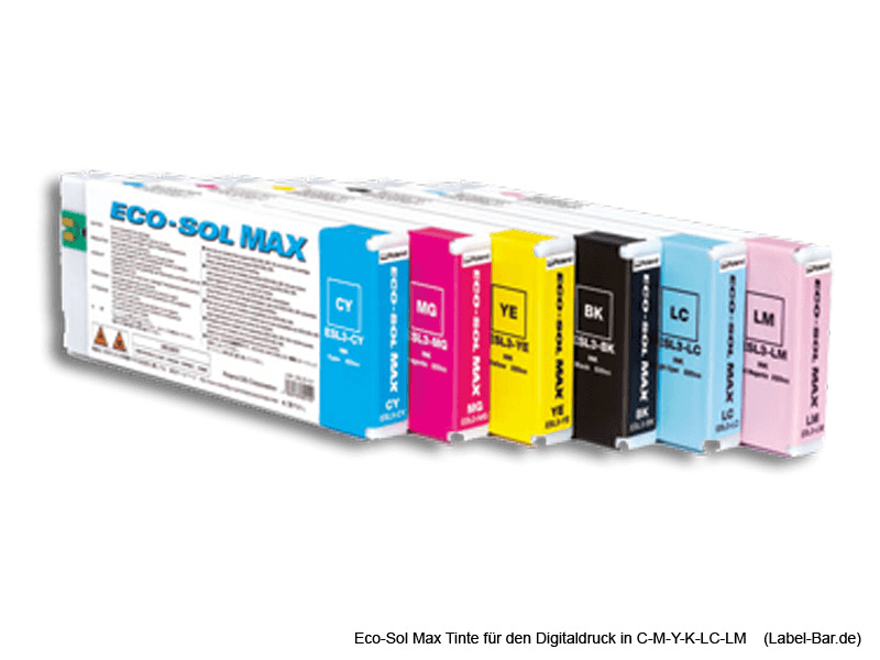 Ansicht Eco-Sol-Max Tinte Digitaldruck