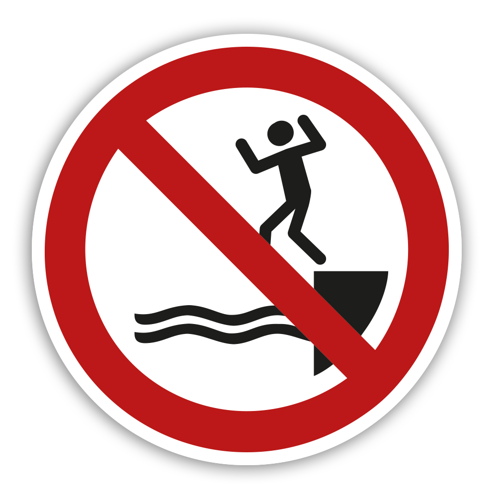 WSP014 Ins Wasser Springen Verboten